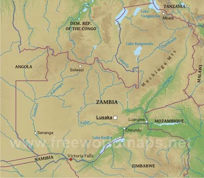 Zambia geography