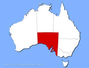 South Australia location map