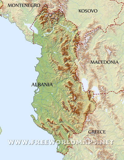Albania HD map