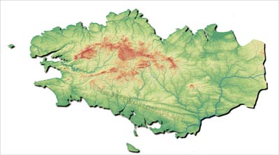 Brittany topography