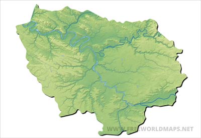 Île-de-France topography