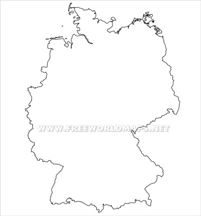 Germany outline map