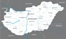Hungary political map