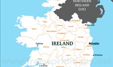 Ireland political map