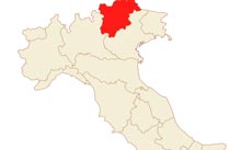 Trentino South-Tyrol location map