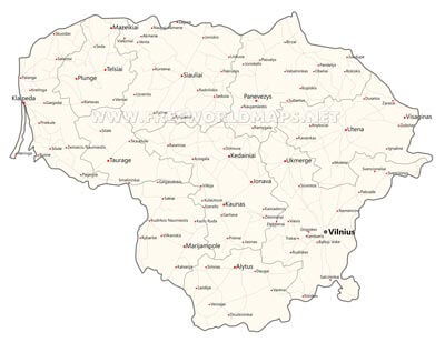 Lithuania cities