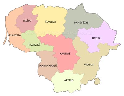 Lithuania counties