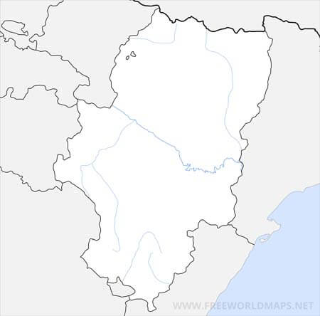 Aragon HD blank map