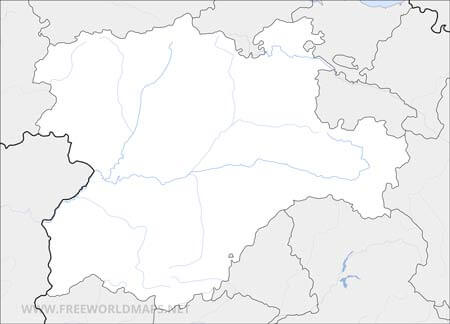 Castile and León HD blank map