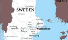 Sweden political map