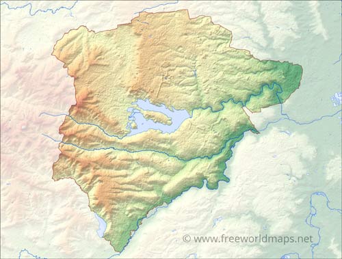 Rutland relief map