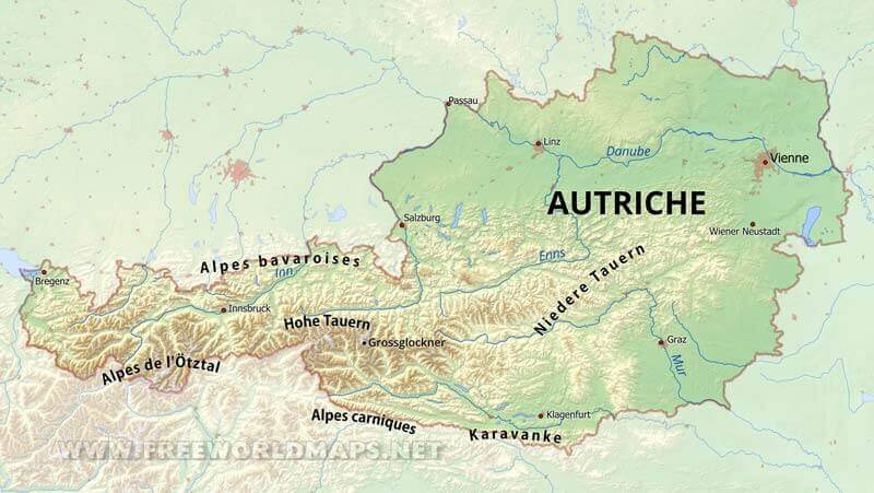Carte Autriche
