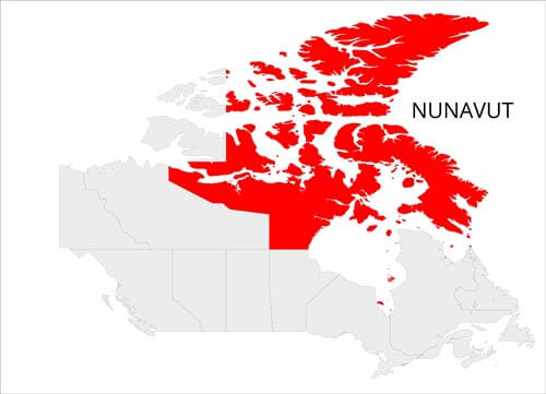 Où est le Nunavut?
