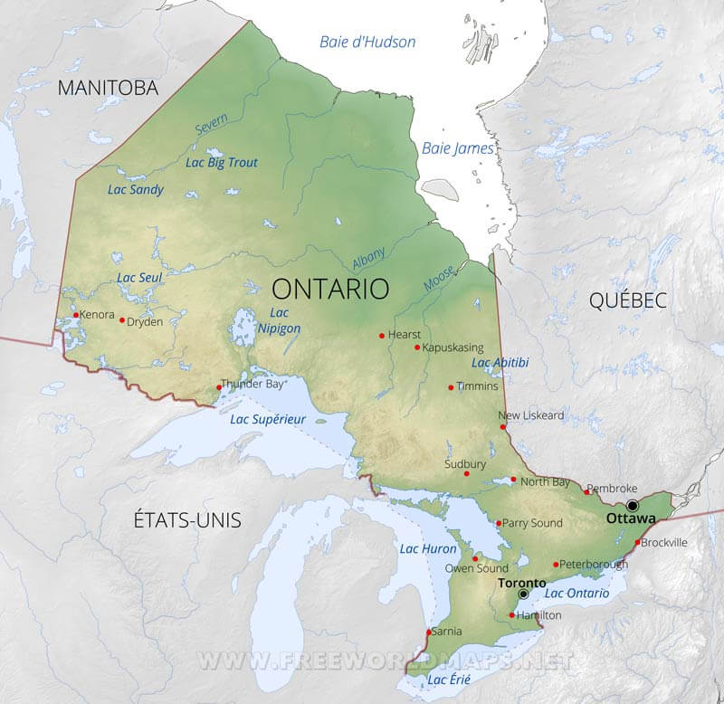 Ontario carte