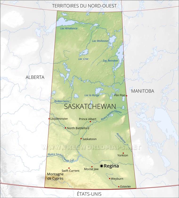 Saskatchewan carte