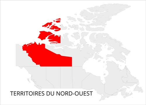 Où sont les Territoires du Nord-ouest?