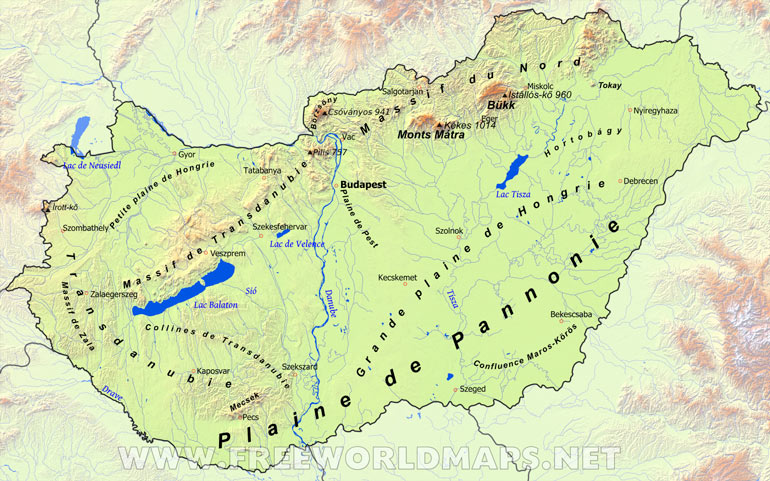 Carte Hongrie
