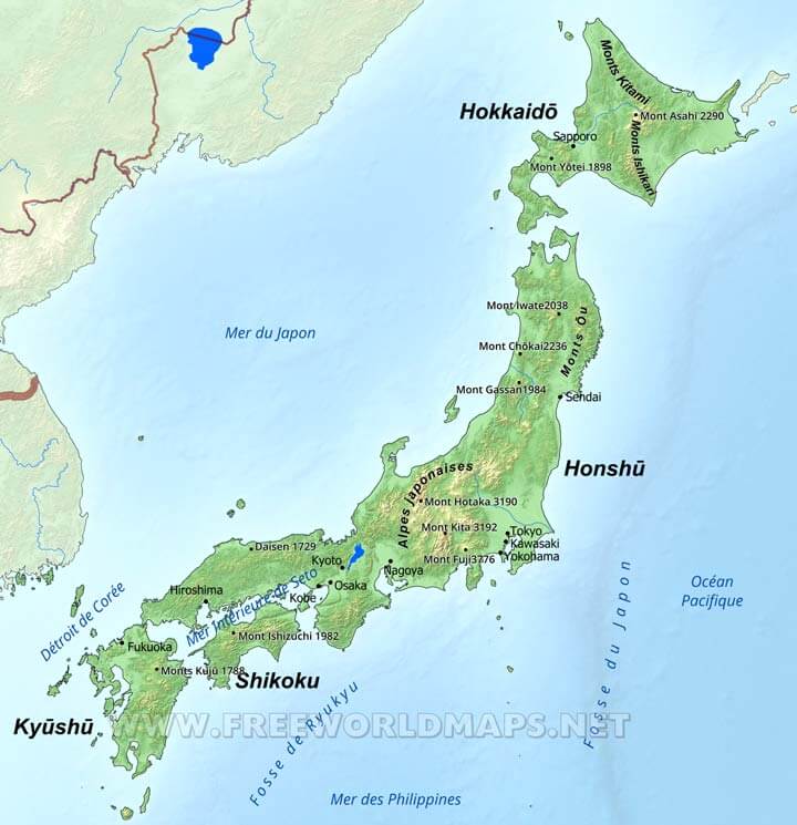 Carte Japon