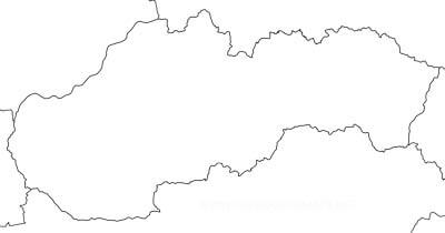 Carte Slovaquie vierge