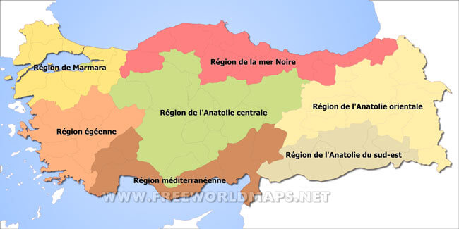 Régions de Turquie