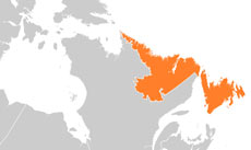 Newfoundland and Labrador location map Newfoundland and Labrador location map