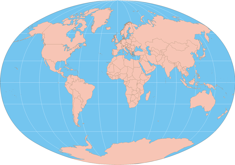Baranyi II world map printable