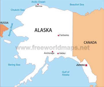 Alaska simple map