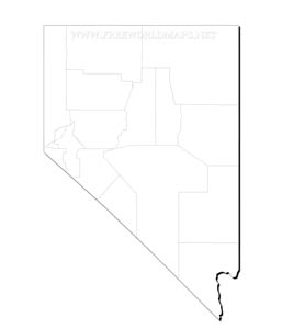 Nevada blank map