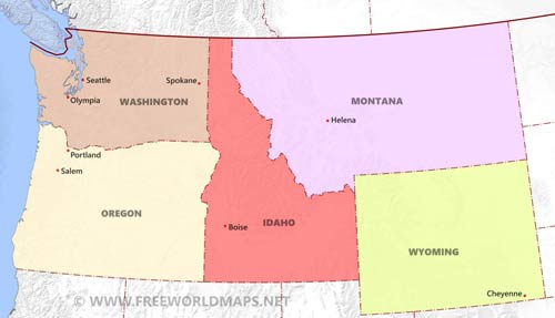 Northwest map HD Northwest map HD
